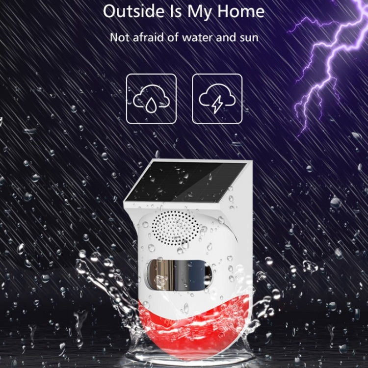 Outdoor Waterproof Solar Infrared Alarm, Spec: Outdoor Waterproof Solar Infrared Alarm, Spec: